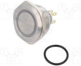 LAS1GQ30-11ER24VS, Переключатель: антивандальный; Пол: 2; SPDT; 3A/220ВAC; 5A/24ВDC