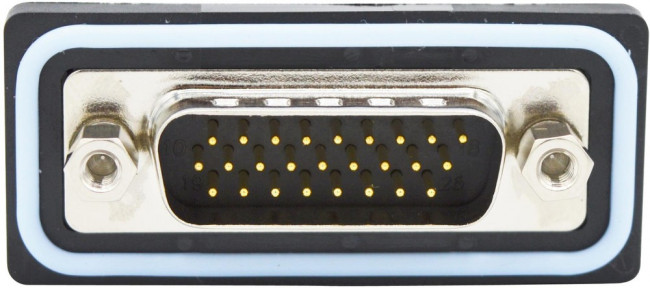 HDF-R15-113L011, HDF 15 Way Right Angle Solder D-sub Connector Plug, 2.29mm Pitch, with 4-40 Screw Locks HDF-R15-113L011, HDF 15 Way Right Angle Solder D-sub Connector Plug, 2.29mm Pitch, with 4-40 Screw Locks