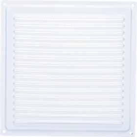 Решётка металлическая с сеткой 200x200ВРС, белая Решётка металлическая с сеткой 200x200ВРС, белая
