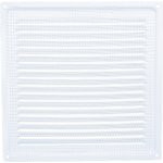 Решётка металлическая с сеткой 200x200ВРС, белая