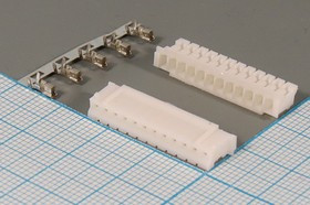Разъем питания HB розетка , контакты 1x12, шаг P2.0, монтаж на кабель, HB-12