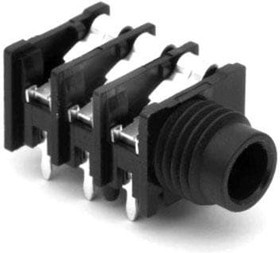 ACJS-HHOP-1, Phone Connectors 1/4"JACK HOR CHASIS CONN PLSTC MNT