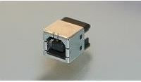 1-1734346-1, USB Connectors R/A SMT B W/post BLK