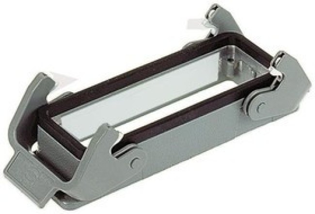 09340100301, Heavy Duty Power Connectors BULKHEAD MOUNTING HAN 24B 2 LVR LCKING