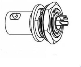 031-4890-1, RF Connectors / Coaxial Connectors ISOLATED BLKHD. RECEPTACLE