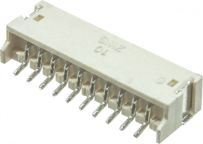 L-KLS1-XL1-1.50-10-RM, 1.5мм SMT вилка на плату угл.10 контактов(аналог S10B-ZR-SM4A)