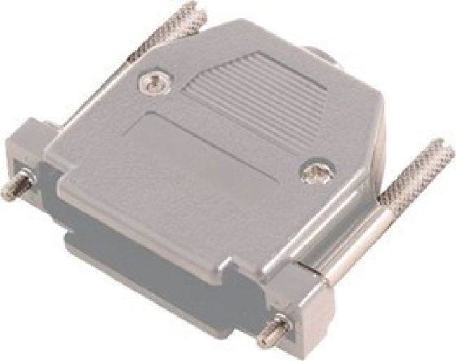 MHCCOV-25SCL-LG, MHCCOV Series ABS D Sub Backshell, 25 Way, Strain Relief MHCCOV-25SCL-LG, MHCCOV Series ABS D Sub Backshell, 25 Way, Strain Relief