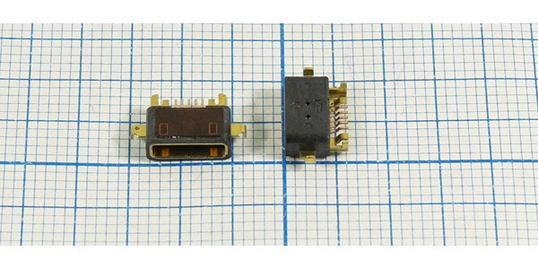 Гнездо micro USB, Тип AB, угловое, 5 контактов, SMD на плату; №12639 гн microUSB \AB\5P4C\плат\ угл\SMD\microUSB AB-5SAD