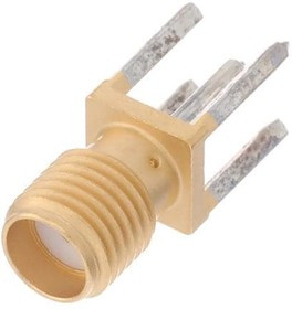 R125426140, RF Connectors / Coaxial Connectors SMA / STRAIGHT JACK RECEPTACLE FOR PCB SOLDER LEGS, CONTACTS ARE TIN PLATED