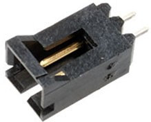 5-104363-1, вилка на плату 2 контакта 0.64мм шаг 2.54мм