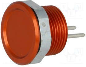 1241.2411.3, Pushbutton Switches PSE SWITCH RED METAL