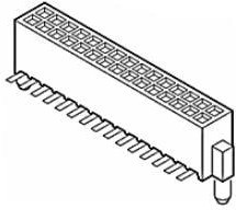 87022-605TRLF, Board to Board &amp; Mezzanine Connectors RIB-CAGE STR SMT RECEPT