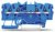 4-wire feed-through terminal, spring-clamp connection, 0.25-2.5 mm², 1 pole, 18 A, 8 kV, blue, 2001-1404 4-wire feed-through terminal, spring-clamp connection, 0.25-2.5 mm², 1 pole, 18 A, 8 kV, blue, 2001-1404