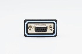 HDF-V15-213L051, HDF 15 Way Vertical Solder D-sub Connector Socket, 2.29mm Pitch, with 4-40 Boardlocks