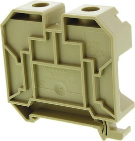 0380760000, SAK Series Beige Feed Through Terminal Block, 35mm², Single-Level, Screw Termination 0380760000, SAK Series Beige Feed Through Terminal Block, 35mm², Single-Level, Screw Termination