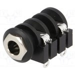 ACJM-IHS, Телефонный аудио разъем, Mono, 6.35mm, 2 контакт(-ов), Гнездо, Монтаж в Панель