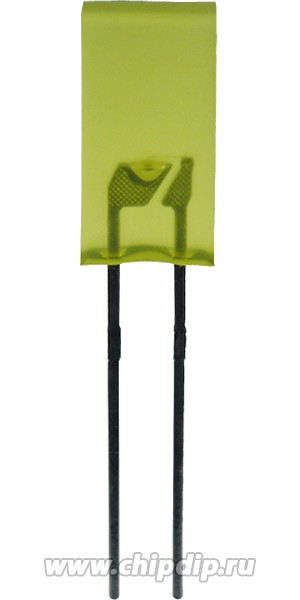 L-383YDT, Светодиод прямоугольный желтый 110° 2.5х5х9.6мм 4мКд 588нМ L-383YDT, Светодиод прямоугольный желтый 110° 2.5х5х9.6мм 4мКд 588нМ