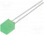 LL-553GD1E-1A, LED; square; 5x5mm; green; 10?15mcd; 146°; Front: flat; 20mA