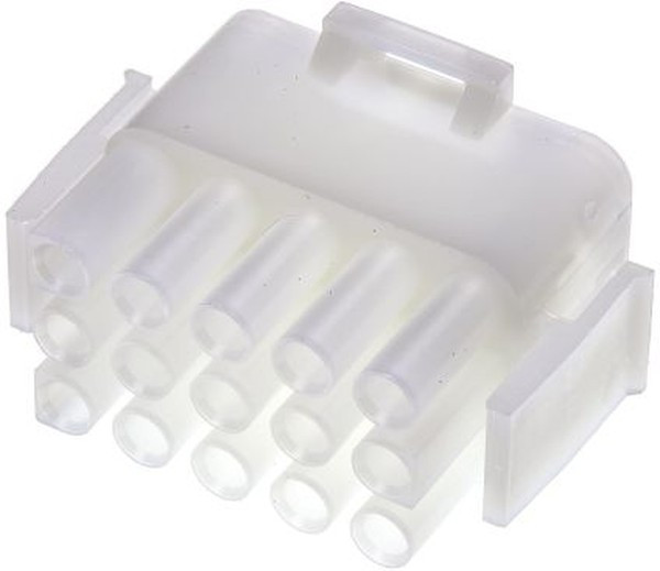 1-480710, Universal MATE-N-LOK Male Connector Housing, 6.35mm Pitch, 15 Way, 3 Row 1-480710, Universal MATE-N-LOK Male Connector Housing, 6.35mm Pitch, 15 Way, 3 Row
