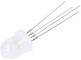 OSTWMN8132A, Программируемый светодиод, 8 мм, трехцветный, RGB, 390-420mcd, 660-720mcd