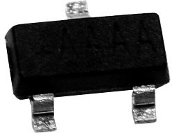 BC847A, двунаправленный NPN транзистор, 50В, 100мА, 200мВт [SOT-23]