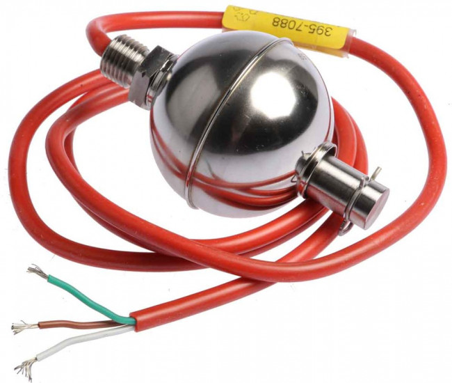 010-3089, Horizontal, Vertical Stainless Steel Float Switch, Float, 1m Cable, Relay 010-3089, Horizontal, Vertical Stainless Steel Float Switch, Float, 1m Cable, Relay