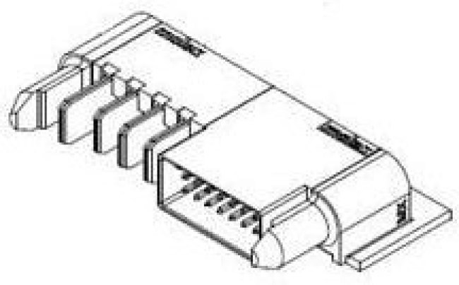 46437-3001, Power to the Board TEN60 RA PLUG ASSY 46437-3001, Power to the Board TEN60 RA PLUG ASSY