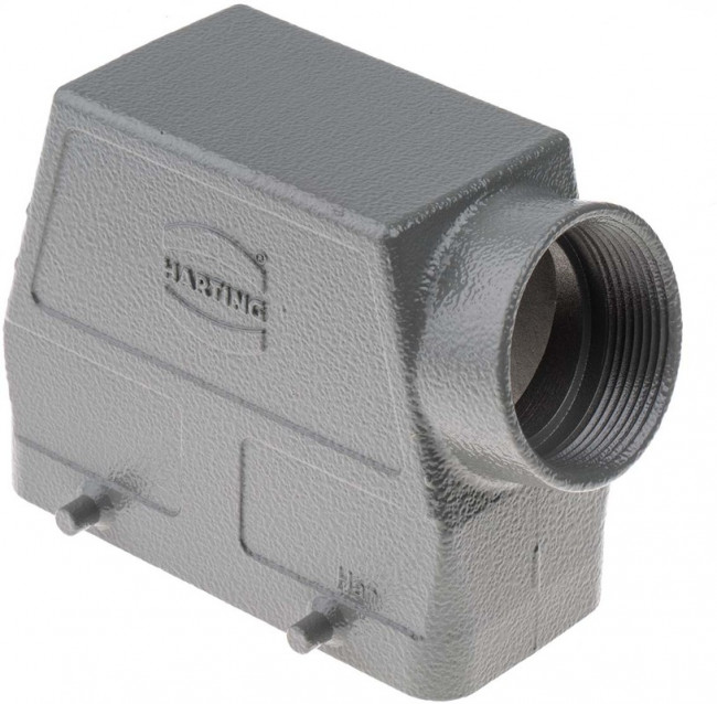 09300160521, Heavy Duty Power Connectors HAN 16B PG29 SIDE METAL HOOD