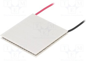 PM-40X40-75, Модуль: элемент Пельтье, 15,4В, 7,5А, 40x40x3,6мм, 75Вт, 16AWG