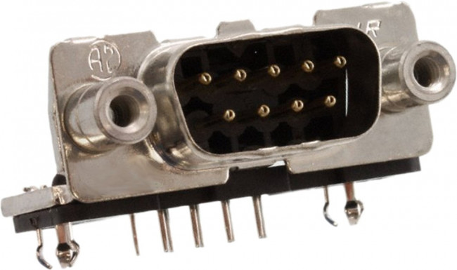 3-338168-2, Conn D-Sub PIN 9 POS 1.37mm Solder RA Thru-Hole 9 Terminal 1 Port Tray