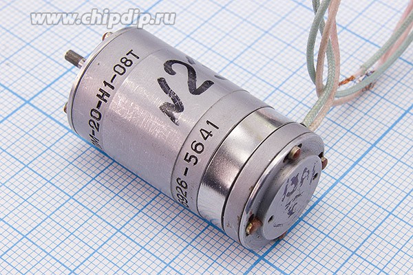 Двигатель постоянного тока 27В, 4500 об/мин; №двиг23 двиг 27В\1,3Вт\\4500\\ ДПМ-20-Н1-08/[08Т]
