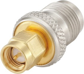 32S156-K00L5, Straight 50 RF Adapter SMA Plug to TNC Socket 10GHz 32S156-K00L5, Straight 50 RF Adapter SMA Plug to TNC Socket 10GHz