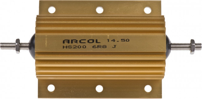 HS200 6R8 J, 6.8 200W Wire Wound Chassis Mount Resistor HS200 6R8 J ±5% HS200 6R8 J, 6.8 200W Wire Wound Chassis Mount Resistor HS200 6R8 J ±5%
