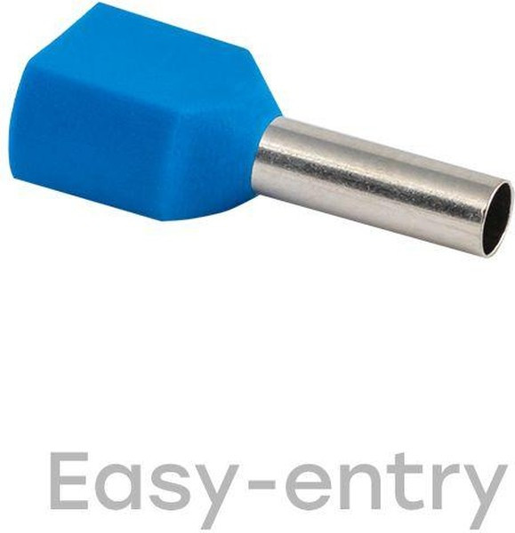 Наконечник штыревой втулочный изол. НШвИ(2) 2.5-10 (уп.50шт) EKF nhvi2-2.5-10