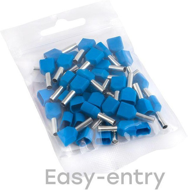 Наконечник штыревой втулочный изол. НШвИ(2) 2.5-10 (уп.50шт) EKF nhvi2-2.5-10