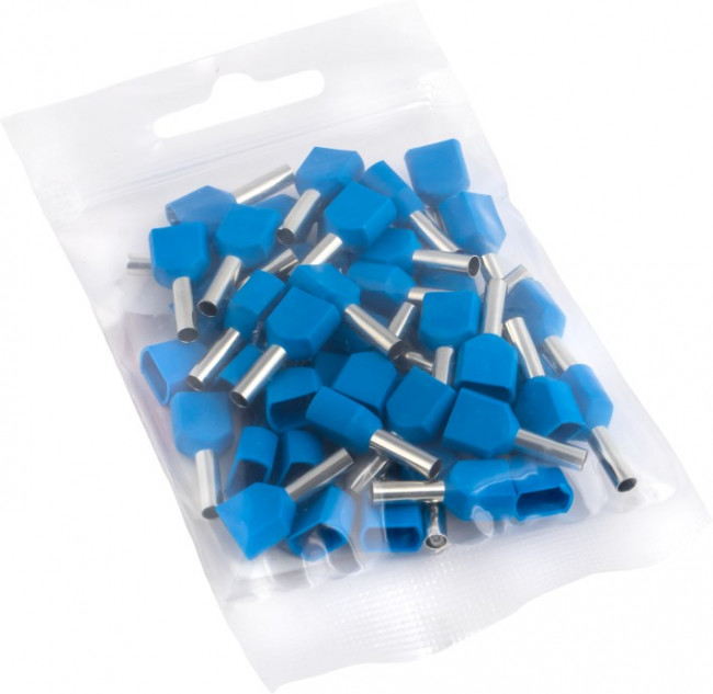 Наконечник штыревой втулочный изол. НШвИ(2) 2.5-10 (уп.50шт) EKF nhvi2-2.5-10