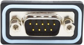 SDF-V09-113L011, Разъем D Sub, IP67, Standard, Штекер, NANOOK Series, 9 контакт(-ов), DE, Пайка
