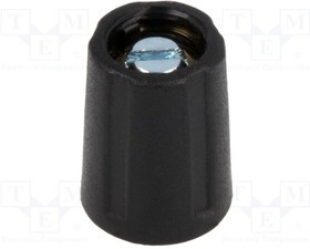 A2510030, Ручка, без указателя, ABS, dоси: 3мм, d10,5x14мм, черный