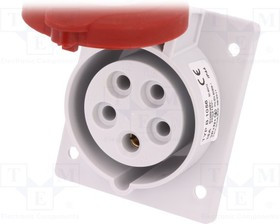 PB.1056, Разъем: питания AC, трехфазный, гнездо, "мама", 16А, 400ВAC, IP44
