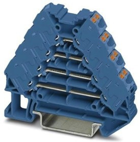 3270118, DIN Rail Terminal Blocks PTRV 4 BU/BU