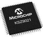 KSZ9021RL, PHY 1-CH 10Mbps/100Mbps/1Gbps 64-Pin LQFP EP Tray