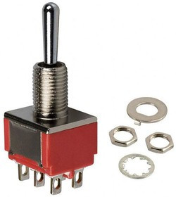 A201KZQ04, Toggle Switches DP ON-ON LOCK LUG TOGGLE SWITCH