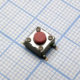 DTSM-62R-V-T/R, (DTSM20-5R 62R-T/R 260gf), Кнопка тактильная миниатюрная