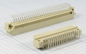 L-KLS1-D3X-3232-MR, вилка угловая, 2 ряда A-C, 32 контакта (2*16), шаг 2,54мм / D32-32MR1D-S (L-KLS1-D3X-3232-MR) L-KLS1-D3X-3232-MR, вилка угловая, 2 ряда A-C, 32 контакта (2*16), шаг 2,54мм / D32-32MR1D-S (L-KLS1-D3X-3232-MR)