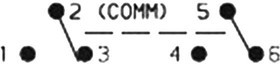 7203SYZQE, Рычажный переключатель, Вкл.-Выкл.-Вкл., DPDT, Без Подсветки, Серия 7000, Панель, 5 А