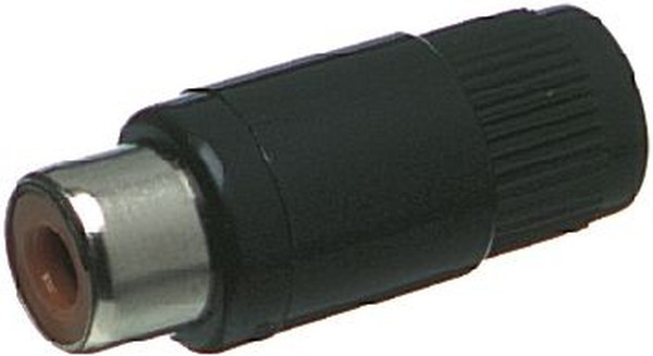 15-172, Black Cable Mount RCA Socket, Nickel, 2A