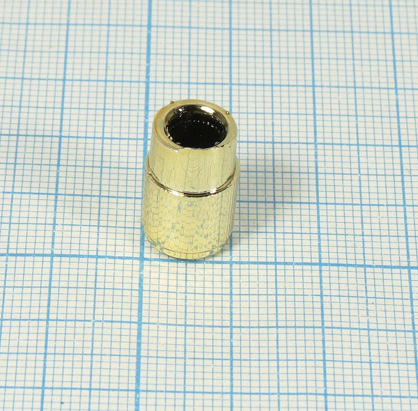 Ручка, внутренний диаметр d6,0, 36 зубцов, размер 10,5x16,2, пластик, золотистый, CP-AGM