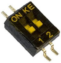 DSHP02-TSGER, DIP переключатель 2 поз. SMD 1.27мм