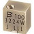 3224W-1-104E, 100 кОм подстроечный резистор 11 оборотов