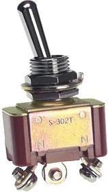 S302T, Toggle Switches SPDT ON-ON MED/HIGH SCREW LUG
